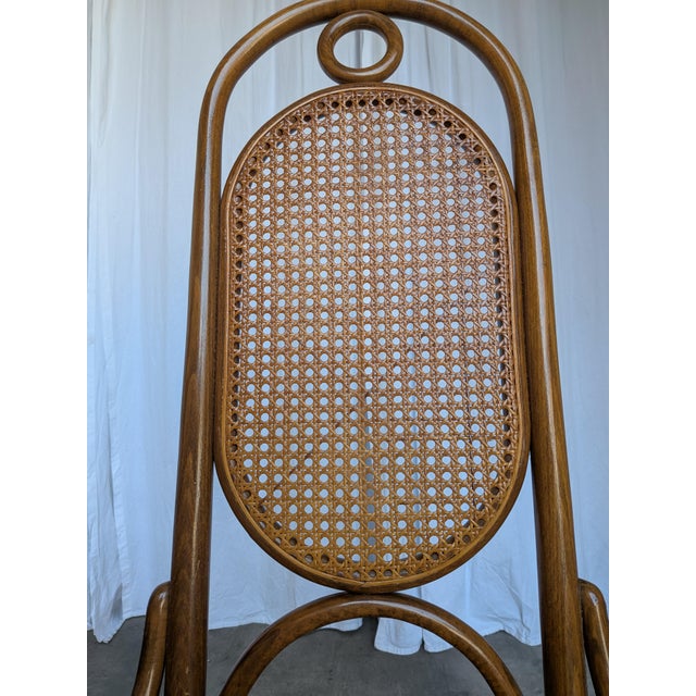 Mid-Century Modern Bentwood Cane Dining Chairs, 1970s, Set of 4 For Sale - Image 15 of 18