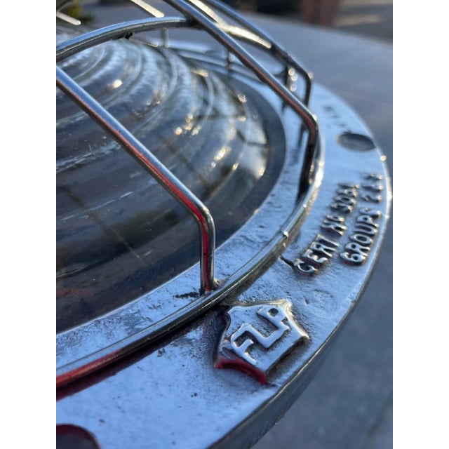 British Army Light in Cast Aluminum and Cast Iron from Simplex Electric Company, 1940s For Sale - Image 10 of 12