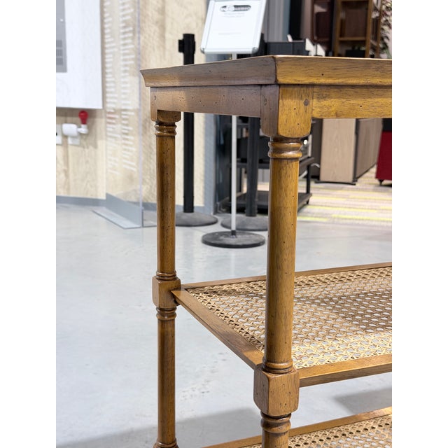 Late 20th Century French Provincial Pierre Deux Cane Shelf Tables For Sale In New York - Image 6 of 10