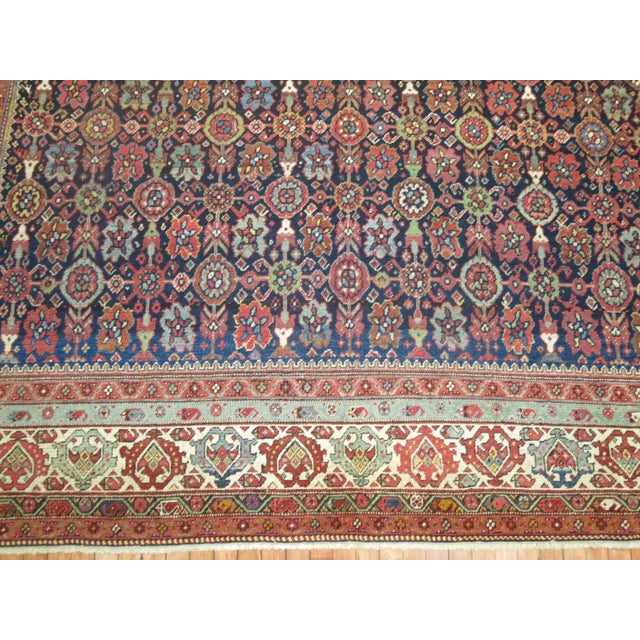 Persian Early 20th Century Persian Malayer Room Size Mini Khani Rug - 8'9" x 11'1" For Sale - Image 3 of 8