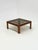 Brown Brutalist Italian Coffee Table by Caccia alla Volpe for Linea Arredo, 1970s For Sale - Image 8 of 9