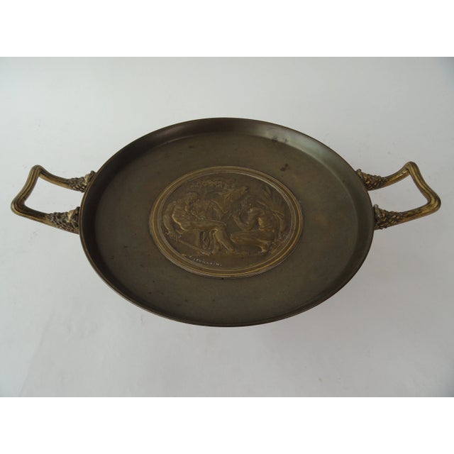 Ferdinand Levillain (1837-1905) & Ferdinand Bardedienne (1810-1892), bronze tazza, 19th century, French. Designed by...