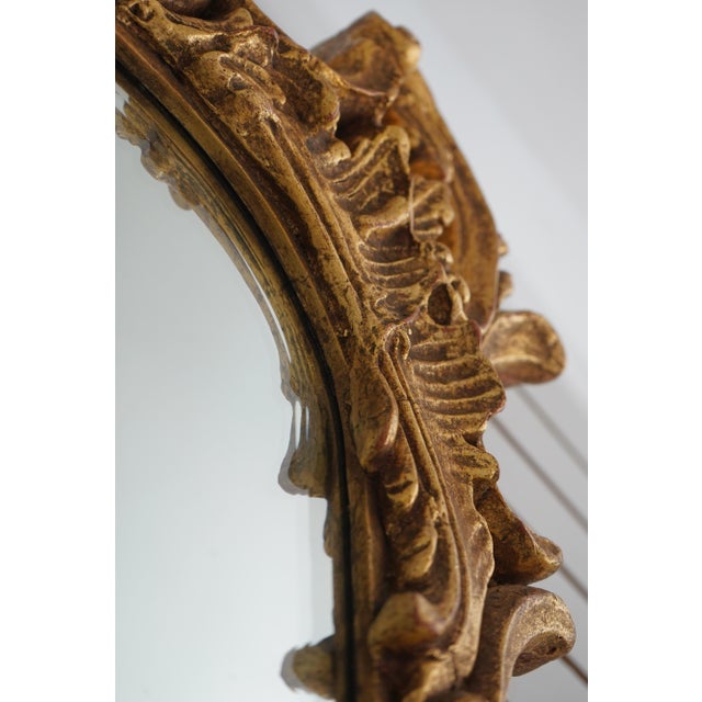 Gold Friedman Brothers Model 6616 Gold Frame Mirror For Sale - Image 8 of 11