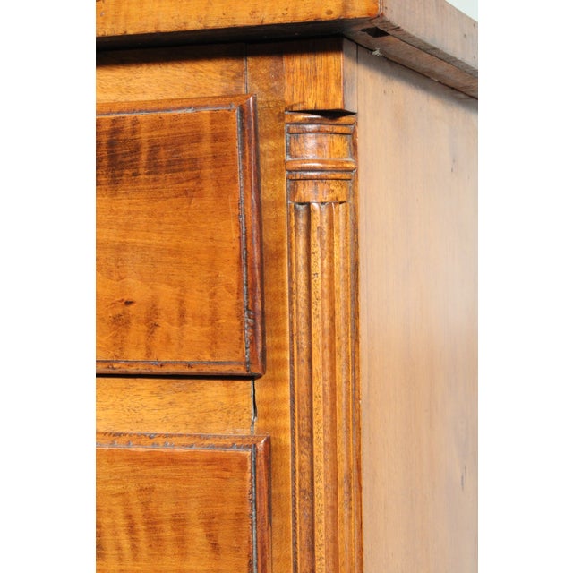 Wood American Chippendale Tiger Maple Chest of Drawers For Sale - Image 7 of 11