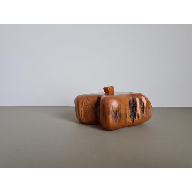 Vintage French Wooden Box in style of Alexandre Noll, 1950 For Sale - Image 12 of 17