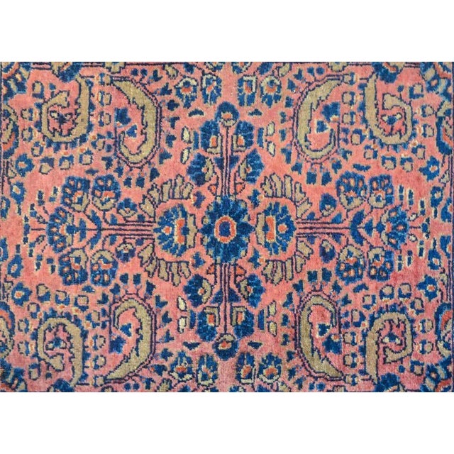 Persian Early 20th Century Sarouk Rug For Sale - Image 3 of 10