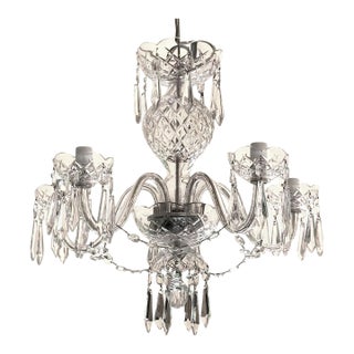 Waterford 5 Arm Crystal Chandelier For Sale
