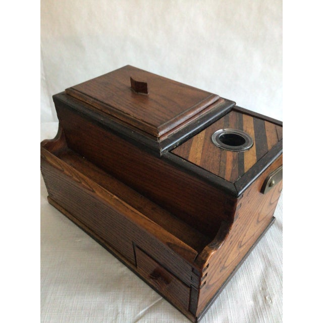 1800s Japanese Letter Box With Inkwell and Handle For Sale In New York - Image 6 of 12