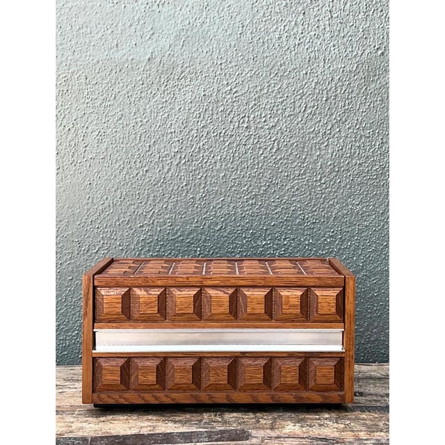 Retro Wood Telephone Box For Sale - Image 4 of 12