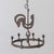 1950s Wrought Iron Rooster Chandelier by Jean Touret for Atelier Marolles For Sale - Image 10 of 14
