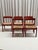 1960s Red Stained Oak and Cane Chairs by Gerard Geytenbeek for ASZ Meubelen, Netherlands, 1960s, Set of 5 For Sale - Image 5 of 16