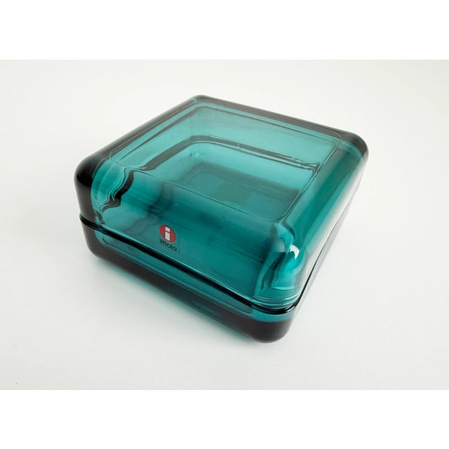 A large 108cm x 108cm Vitriini glass box designed by Anu Pettinen for Iittala Finland in 2010, which has since ceased...