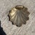 Hollywood Regency Footed Brass Shell Catchall For Sale - Image 3 of 5