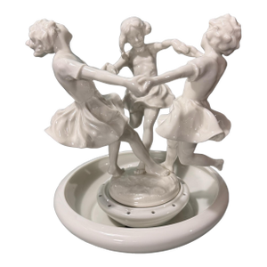 Vintage K. Tutter Hutschenreuther Porcelain May Dance Sculpture Flower Frog Base