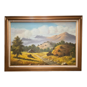 1970s Landscape Oil Painting by Dewey Bradford