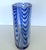 Beautiful vintage Cenedese Murano blue "Fenicio" pulled feather art glass vase. Etch signed Cenedese Venezia 1983. 7" x 7"...