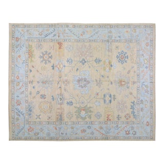 Contemporary Oushak Hand Knotted Wool Rug,8'1"X10'1" For Sale