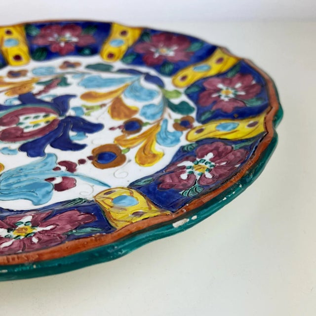 Vintage Sgraffito Plate by Mancinelli, 1950s For Sale - Image 6 of 11