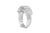 Early 21st Century .925 Sterling Silver 1.0 Cttw Baguette Cut Diamond Vertical Channel Fluted Multi-Row Unisex Fashion Wedding Ring (H-I Color, I1-I2 Clarity) Size 7.25 For Sale - Image 5 of 7