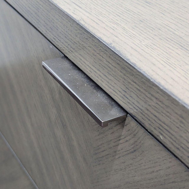 Wood Williams Sonoma Home 8-Drawer Modern Gray Wood Dresser For Sale - Image 7 of 12