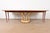 Mastercraft Italian Neoclassical Walnut and Burl Wood Parcel Gilt Pedestal Extension Dining Table For Sale - Image 10 of 15