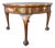 Spanish Walnut Queen Anne Style Round Side Table, 20th Century For Sale