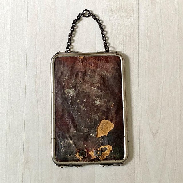 1950s Small Vintage Barbers Mirror, 1950s For Sale - Image 5 of 6