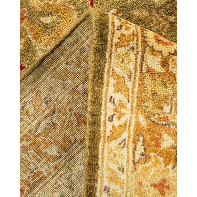 Mogul, One-of-a-Kind Hand-Knotted Area Rug in Green, 9' 2" x 12' 4" For Sale In New York - Image 6 of 8