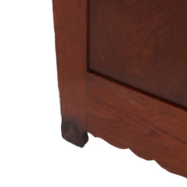 Antique Victorian Walnut 3-Drawer Chest With Carved Pulls Circa 1890 For Sale - Image 10 of 16