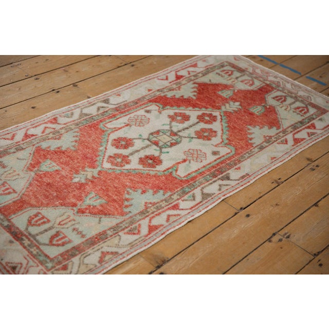 Old New House Vintage Distressed Oushak Rug Runner - 2'7" x 5'6" For Sale - Image 4 of 12