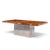 Milo Baughman for Thayer Coggin Mid Century Burlwood and Chrome Dining Table With 2 Leaves For Sale - Image 11 of 13