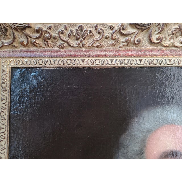 Antique 18th Century French Oil Painting Portrait of a Gentleman in Armor For Sale - Image 12 of 14