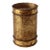 Li Puma Italian Style Regency Gilt Metal Paper Wastebasket Mid-Century Hollywood Regency For Sale
