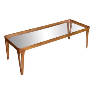 Vintage Coffee Table in Walnut by Gio Ponti, 1950s For Sale