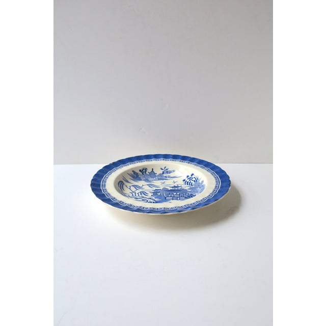 Blue Copeland Chinoiserie Blue and White Bowls Plates, Late 19th Century - Set of 3 For Sale - Image 8 of 15