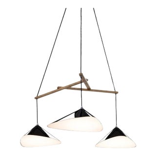Daniel Becker 'Emily 3' Chandelier in Gloss Black For Sale