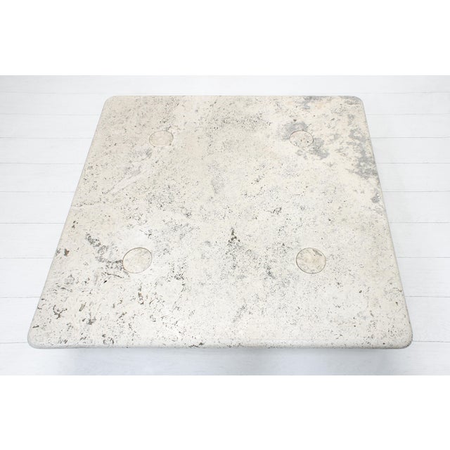 1970s Travertine Coffee Table by Angelo Mangiarotti for Up & Up, 1970s For Sale - Image 5 of 12