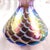 Contemporary 1980s Purple and White Art Glass Perfume Bottle For Sale - Image 3 of 6