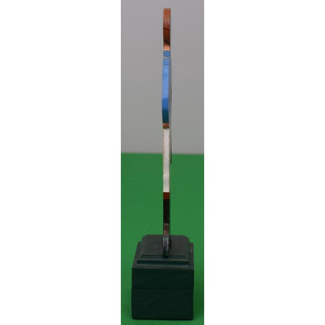 Traditional Mid 20th Century Set of 6 Marylou Whitney Hand Painted Jockey Silks Wood Slat/ Figurines For Sale - Image 3 of 7