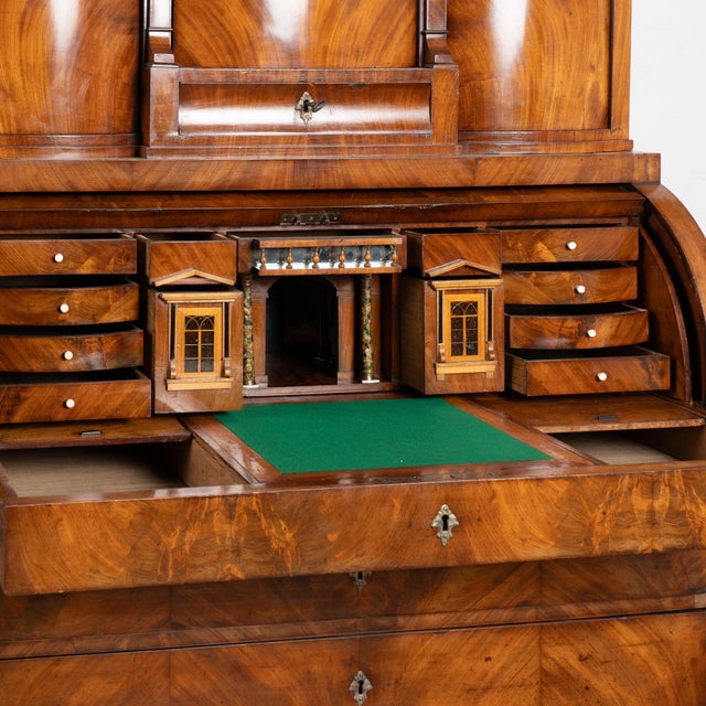 19th Century Danish Mahogany Secretary Bureau For Sale - Image 12 of 16