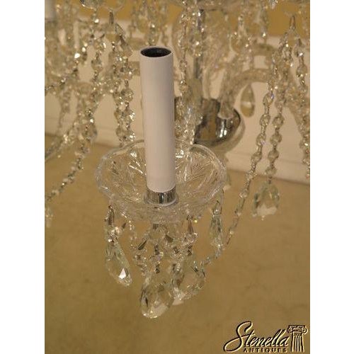 Stunning Traditional 12 Arm 2 Tiered Crystal Prism Chandelier For Sale - Image 9 of 9