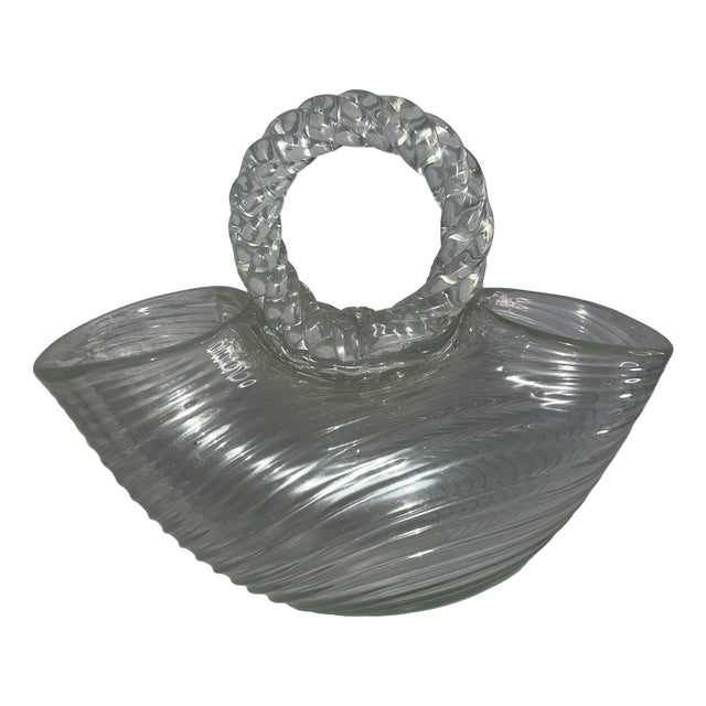 Vintage Centerpiece in Iridescent Glass Seguso Murano by Flavio Poli for Seguso, 1930s For Sale