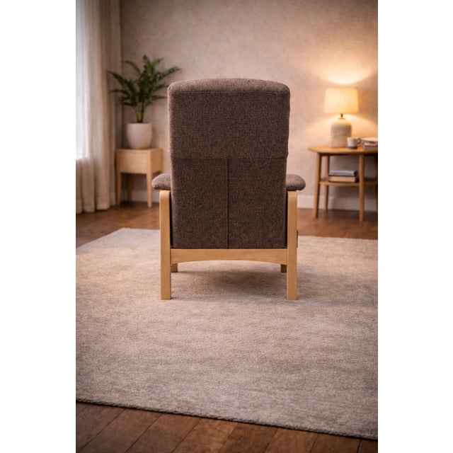 Set of Lounge Chair with Ottoman by Hjort Knudsen, 1980s For Sale - Image 10 of 12