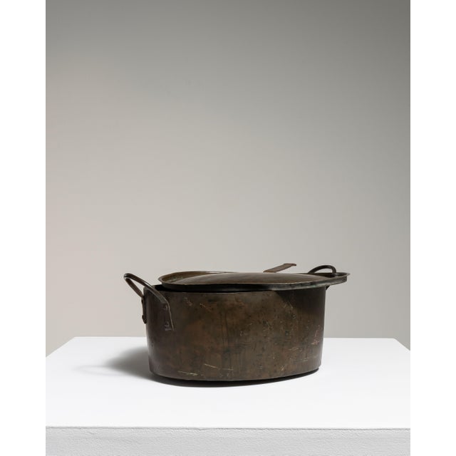 19th Century France Chocolate Metal Serving Piece For Sale - Image 15 of 15