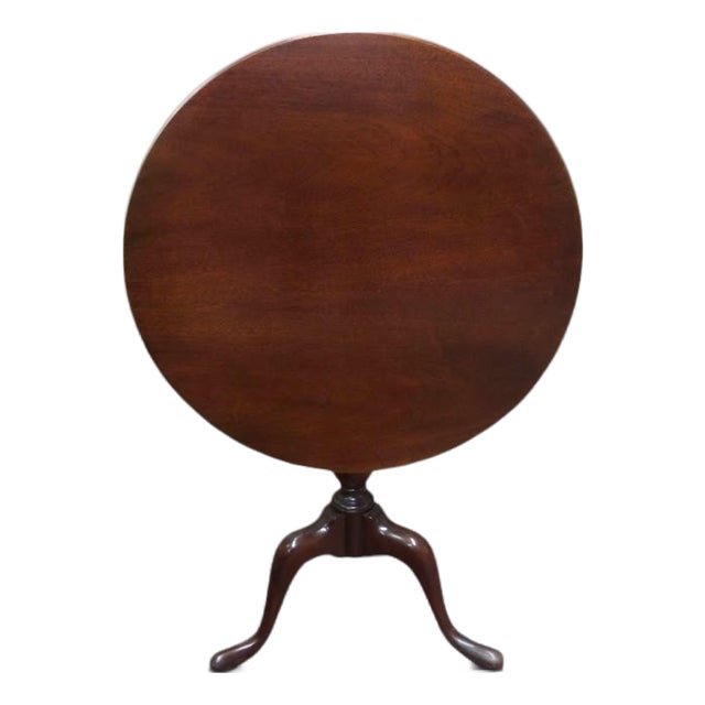 Vintage Tilt Top Table, Mahogany Accent Table For Sale