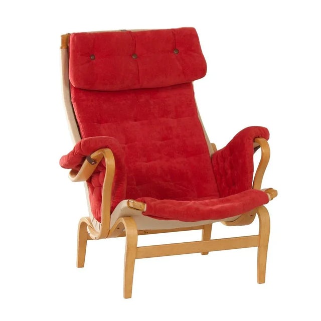 Red Pernilla Chair by Bruno Mathsson for Dux, 1980s For Sale - Image 13 of 13