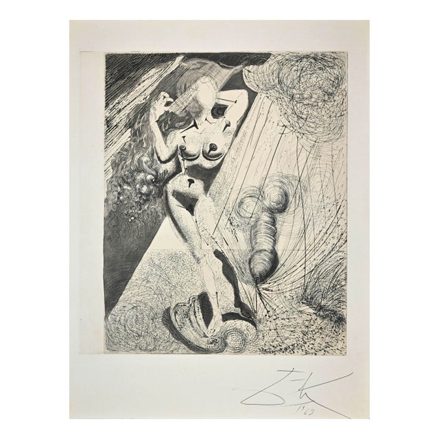 Aphrodite, Héliogravure and Drypoint Attr. To Salvador Dali, 1963 For Sale