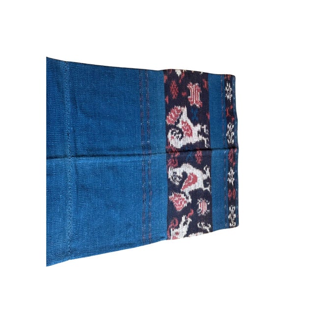 Rare Ikat Textile From Timor Stunning Tribal Motifs & Colors, Indonesia C. 1950 For Sale - Image 4 of 7