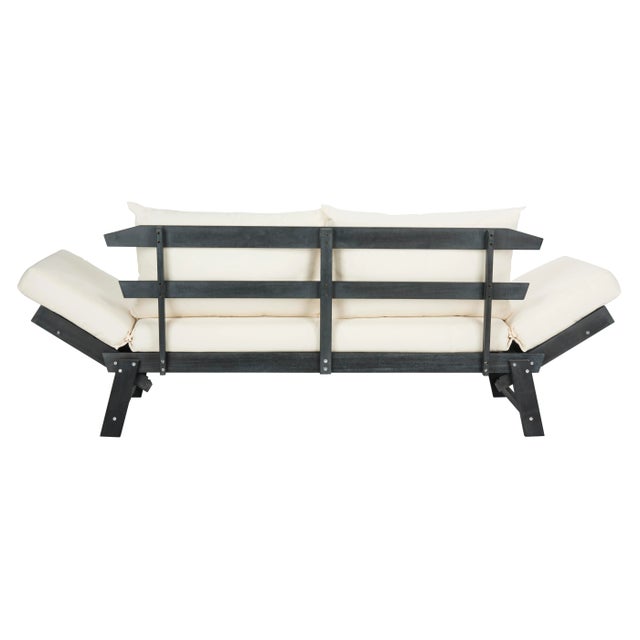 2020s Modern Contemporary Daybed in Dark Slate Grey & Beige For Sale - Image 5 of 11