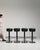 1970s Set of Four Bar Stools with Wrought Iron Bases For Sale - Image 11 of 16